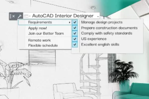 Requisitos para Diseñador de Interiores en AutoCAD
