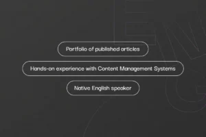 Native English Speaker Content Creator Requirements