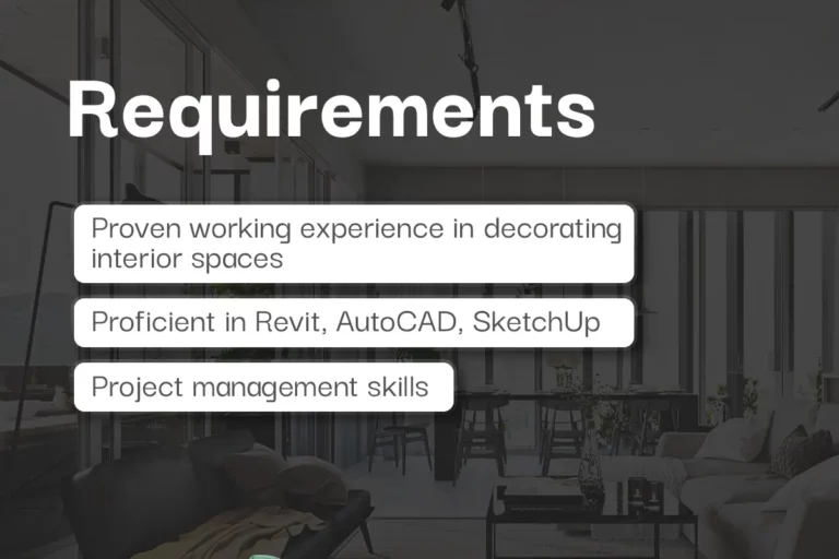 Requisitos para Diseñador de Interiores en Revit