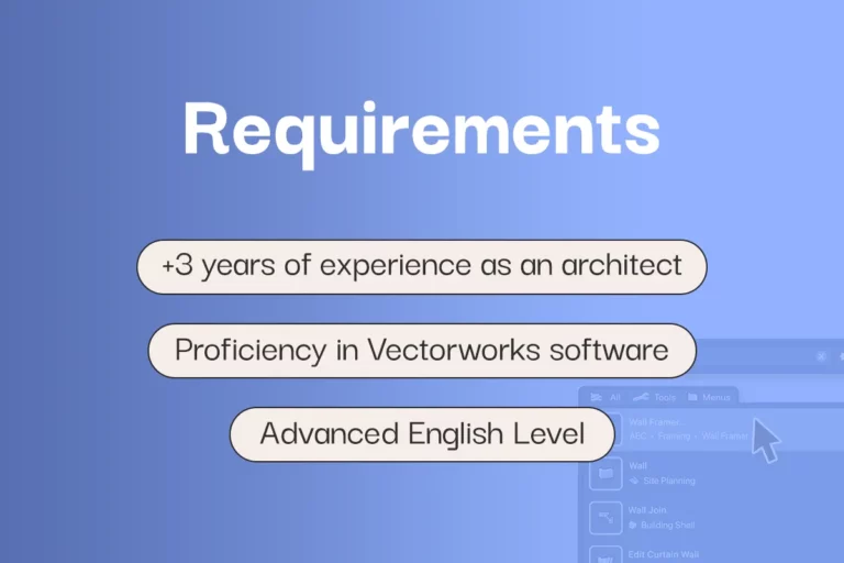 Requisitos para Arquitecto especialista en Vectorworks