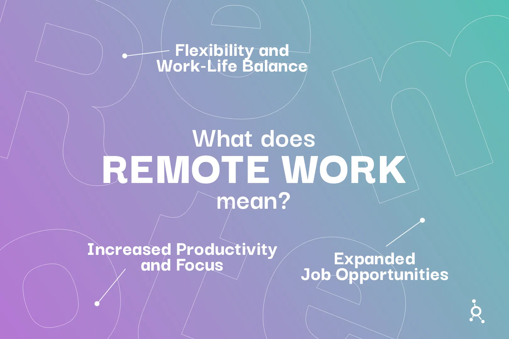 Remote work mean