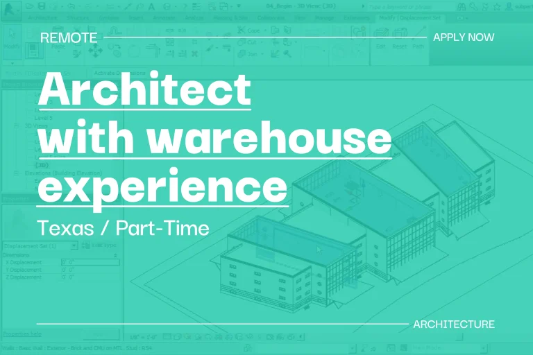 Architect with warehouse experience (Texas, Part-Time) 1