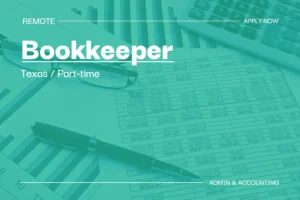 Bookkeeper (Texas, Part-Time) 1