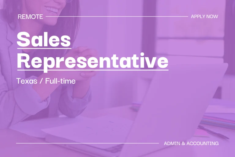 Sales Representative (Texas, Full-Time) 1